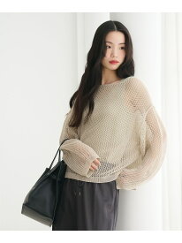 【SALE／40%OFF】ペーパーメッシュ ショートワイド ニットプルオーバー ウォッシャブル BEAUTY&YOUTH UNITED ARROWS ビューティー＆ユース　ユナイテッドアローズ トップス ニット ブラック ホワイト ベージュ【RBA_E】【送料無料】[Rakuten Fashion]