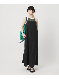 麻ブレンド ドット キャミワンピース BEAUTY&YOUTH UNITED ARROWS ビューティー＆ユース　ユナイテッドアローズ ワンピース・ドレス ワンピース ホワイト ブラック【送料無料】[Rakuten Fashion]