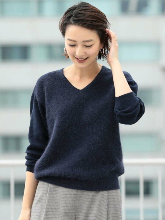 楽天市場】【SALE／30%OFF】BY∴ コットンウール*アンゴラVネック 