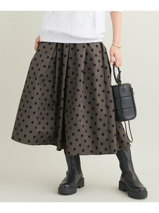 楽天市場】【WEB限定】ドットフレアスカート -ウォッシャブル  