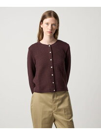 【SALE／50%OFF】＜Steven Alan＞ウェイビー ジャージー ショートスリーブ カーディガン Steven Alan ビューティー＆ユース　ユナイテッドアローズ トップス カーディガン ネイビー ホワイト ワインレッド【RBA_E】【送料無料】[Rakuten Fashion]