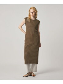 ＜Steven Alan＞リブ ノースリーブ ワンピース Steven Alan ビューティー＆ユース　ユナイテッドアローズ ワンピース・ドレス ワンピース ブラウン ブラック【送料無料】[Rakuten Fashion]