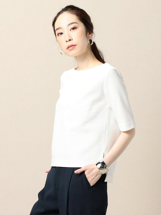 楽天市場】【SALE／30%OFF】BY ボートネック5分袖カットソー 