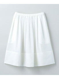 ＜6(ROKU)＞コットン スケ スカート 6(ROKU) ビューティー＆ユース　ユナイテッドアローズ スカート その他のスカート ブラック ホワイト【送料無料】[Rakuten Fashion]
