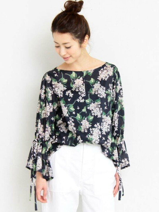 楽天市場】【SALE／40%OFF】BY∴ リバティプリント リボンスリーブ 
