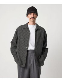 【SALE／40%OFF】＜Steven Alan＞ 60 シック チェック オープンカラー シャツ Steven Alan ビューティー＆ユース　ユナイテッドアローズ トップス シャツ・ブラウス ブラック ブラウン【RBA_E】【送料無料】[Rakuten Fashion]