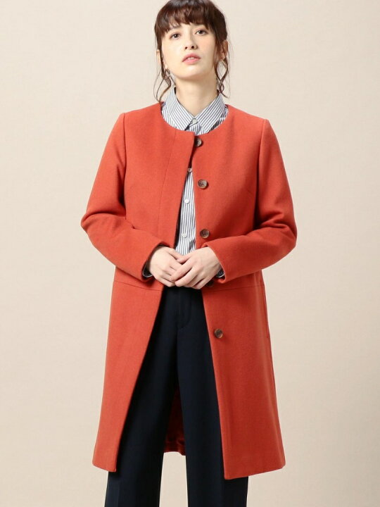 BEAUTY&YOUTH ノーカラーコート S ビューティーアンドユース ノー 