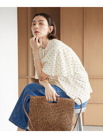 【WEB限定】ドット フリルスリーブブラウス ウォッシャブル BEAUTY&YOUTH UNITED ARROWS ビューティー＆ユース　ユナイテッドアローズ トップス シャツ・ブラウス ブラック ホワイト【送料無料】[Rakuten Fashion]