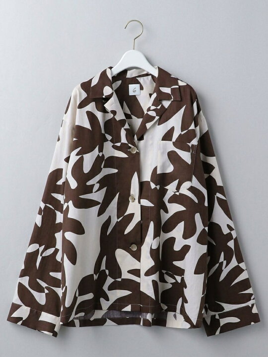楽天市場】＜6(ROKU)＞LEAF PRINT SHIRT/シャツ Ψ 6(ROKU 
