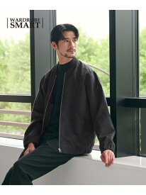 【SALE／30%OFF】【WEB限定 WARDROBE SMART】スエードライク リブ ブルゾン BEAUTY&YOUTH UNITED ARROWS ビューティー＆ユース　ユナイテッドアローズ ジャケット・アウター ブルゾン・ジャンパー グレー ブラック【RBA_E】【送料無料】[Rakuten Fashion]