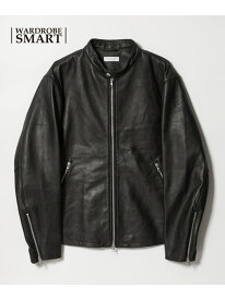 【WEB限定 WARDROBE SMART】 シープ シングル ライダースジャケット BEAUTY&YOUTH UNITED ARROWS ビューティー＆ユース　ユナイテッドアローズ ジャケット・アウター ライダースジャケット ブラック【送料無料】[Rakuten Fashion]