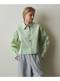 ＜Steven Alan＞ストライプ クロップド シャツ Steven Alan ビューティー＆ユース　ユナイテッドアローズ トップス シャツ・ブラウス ホワイト ピンク【送料無料】[Rakuten Fashion]