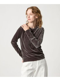 【SALE／40%OFF】＜Steven Alan＞ベロア ロングスリーブ プルオーバー Steven Alan ビューティー＆ユース　ユナイテッドアローズ トップス カットソー・Tシャツ グレー ホワイト ピンク ネイビー【RBA_E】【送料無料】[Rakuten Fashion]