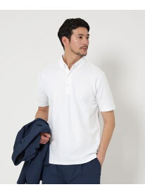 【WEB限定 WARDROBE SMART】ステイ クリーン ピケ BD ポロシャツ【抗菌・防臭】 BEAUTY&YOUTH UNITED ARROWS ビューティー＆ユース　ユナイテッドアローズ トップス ポロシャツ グレー ブラック ホワイト【送料無料】[Rakuten Fashion]