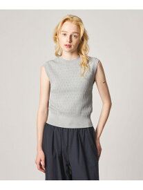 ＜Steven Alan＞アイレット リブ ベスト Steven Alan ビューティー＆ユース　ユナイテッドアローズ トップス ニット グレー ピンク【送料無料】[Rakuten Fashion]