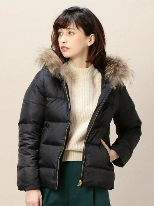楽天市場】【SALE／40%OFF】BY リバーシブルファーフードショート 