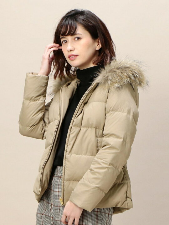 楽天市場】【SALE／40%OFF】BY リバーシブルファーフードショート 