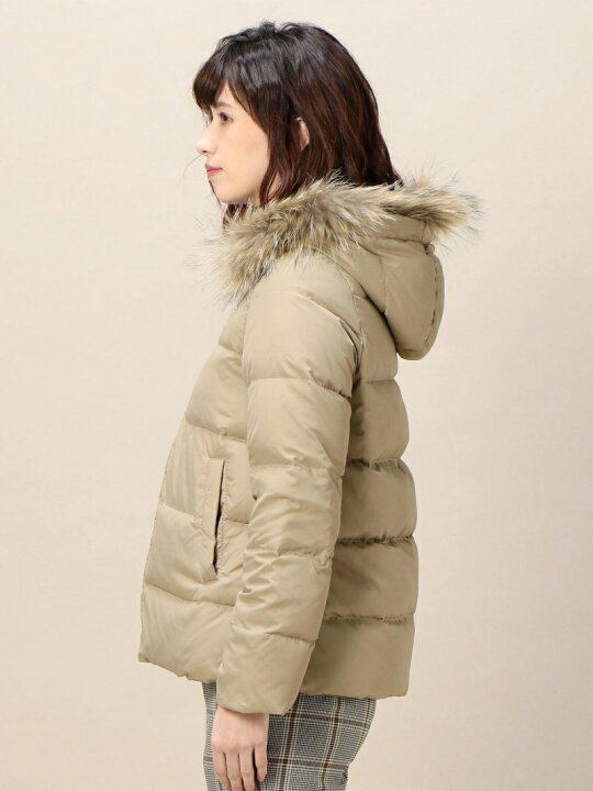 楽天市場】【SALE／40%OFF】BY リバーシブルファーフードショート 
