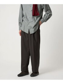 【SALE／10%OFF】＜Steven Alan＞ ヴィンテージツイル インツープリーツ ドレス トラウザーズ Steven Alan ビューティー＆ユース　ユナイテッドアローズ パンツ スラックス・ドレスパンツ グレー ブラック ブラウン【RBA_E】【送料無料】[Rakuten Fashion]