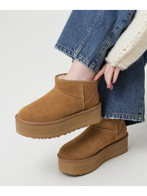 ＜UGG＞クラシック ウルトラミニプラットフォーム ブーツ BEAUTY&YOUTH UNITED ARROWS ビューティー＆ユース　ユナイテッドアローズ シューズ・靴 ブーツ ブラック ブラウン グレー【送料無料】[Rakuten Fashion]