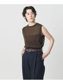 ＜MARW UNITED ARROWS＞シアー ノースリーブ ニット MARW UNITED ARROWS ビューティー＆ユース　ユナイテッドアローズ トップス ニット ブラウン ブラック グレー ネイビー【送料無料】[Rakuten Fashion]