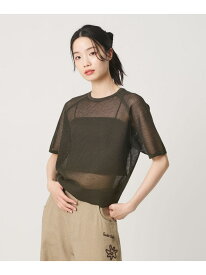【SALE／30%OFF】メッシュ ラグランスリーブ ニットプルオーバー ウォッシャブル BEAUTY&YOUTH UNITED ARROWS ビューティー＆ユース　ユナイテッドアローズ トップス ニット ホワイト グリーン【RBA_E】【送料無料】[Rakuten Fashion]