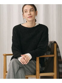 テープヤーン ニットプルオーバー BEAUTY&YOUTH UNITED ARROWS ビューティー＆ユース　ユナイテッドアローズ トップス ニット ブラック ベージュ ホワイト【送料無料】[Rakuten Fashion]