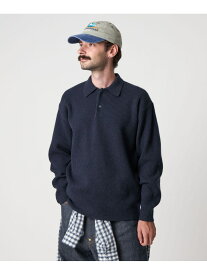 【SALE／15%OFF】＜Steven Alan＞ オーストラリアンラムズウール ポロカラー ニット NARROW Steven Alan ビューティー＆ユース　ユナイテッドアローズ トップス ニット ネイビー ブラック ブラウン【RBA_E】【送料無料】[Rakuten Fashion]