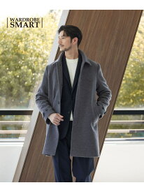 【WEB限定 WARDROBE SMART】PE メルトン バルカラーコート BEAUTY&YOUTH UNITED ARROWS ビューティー＆ユース　ユナイテッドアローズ ジャケット・アウター ステンカラーコート ブラック グレー ブラウン【送料無料】[Rakuten Fashion]