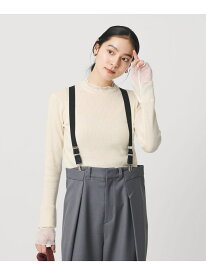 【SALE／40%OFF】【WEB限定 Wardrobe DAILY MINIMAL】レースコンビ リブニットプルオーバー ウォッシャブル BEAUTY&YOUTH UNITED ARROWS ビューティー＆ユース　ユナイテッドアローズ トップス ニット ブラック ホワイト グレー【RBA_E】【送料無料】[Rakuten Fashion]
