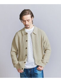 ネット ニット ポロ ジャケット BEAUTY&YOUTH UNITED ARROWS ビューティー＆ユース　ユナイテッドアローズ トップス カーディガン グリーン【送料無料】[Rakuten Fashion]