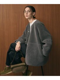 【WEB限定】ボア*フェイクムートン リバーシブルジャケット BEAUTY&YOUTH UNITED ARROWS ビューティー＆ユース　ユナイテッドアローズ ジャケット・アウター その他のジャケット・アウター ブラウン グレー ホワイト ブラック【送料無料】[Rakuten Fashion]