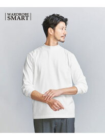 【WEB限定 WARDROBE SMART】クリア ガスコットン モックネック カットソー【抗菌・防臭】 BEAUTY&YOUTH UNITED ARROWS ビューティー＆ユース　ユナイテッドアローズ トップス カットソー・Tシャツ グレー ホワイト ネイビー ブラック【送料無料】[Rakuten Fashion]