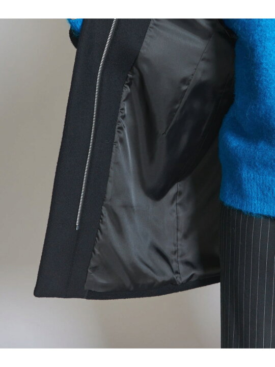 楽天市場】【SALE／30%OFF】ウールブレンド ノーカラーミドルコート 