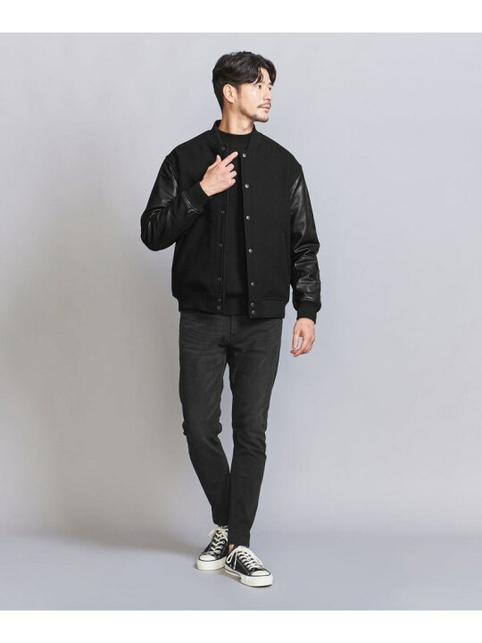 楽天市場】【WEB限定 WARDROBE SMART】ブラックメルトン レザーライク 