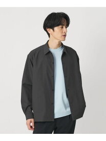 KOMATSU PACK オーバー キャンプカラー シャツ FORM型 セットアップ対応 撥水 ウォッシャブル BEAUTY&YOUTH UNITED ARROWS ビューティー＆ユース　ユナイテッドアローズ トップス シャツ・ブラウス ネイビー グレー【送料無料】[Rakuten Fashion]