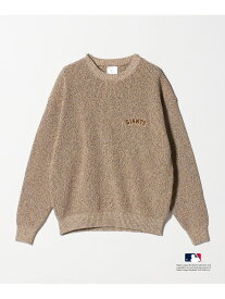 【SALE／30%OFF】＜CGS.＞MLB コットン クルーネック ニット California General Store ビューティー＆ユース　ユナイテッドアローズ トップス ニット オレンジ ブラウン【RBA_E】【送料無料】[Rakuten Fashion]