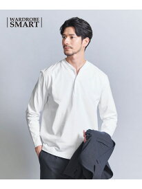 【WEB限定 WARDROBE SMART】クリア ガスコットン ヘンリーネック カットソー【抗菌・防臭】 BEAUTY&YOUTH UNITED ARROWS ビューティー＆ユース　ユナイテッドアローズ トップス カットソー・Tシャツ ホワイト グレー ブラック【送料無料】[Rakuten Fashion]