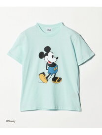 ＜CGS.＞ミッキー プリント Tシャツ / キッズ California General Store ビューティー＆ユース　ユナイテッドアローズ トップス カットソー・Tシャツ ホワイト ブルー イエロー ピンク ブラック【送料無料】[Rakuten Fashion]