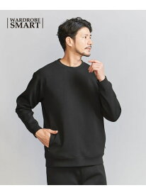 【SALE／40%OFF】【WEB限定 WARDROBE SMART】ダブルニット クルーネック スウェット/セットアップ対応 BEAUTY&YOUTH UNITED ARROWS ビューティー＆ユース　ユナイテッドアローズ トップス スウェット・トレーナー グレー ホワイト カ【RBA_E】【送料無料】[Rakuten Fashion]