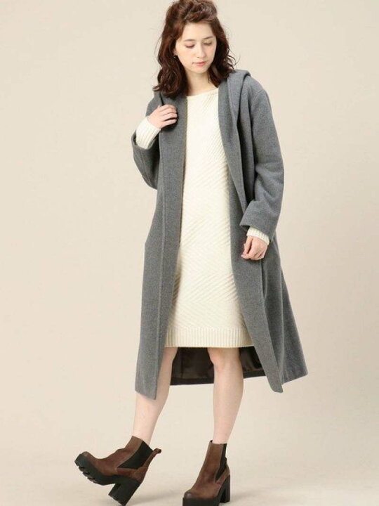 楽天市場】【SALE／50%OFF】BY フードロングガウンコート BEAUTY&YOUTH 
