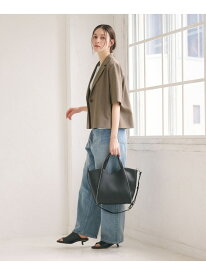 【WEB限定 Wardrobe DAILY MINIMAL】メランジ ハーフスリーブジャケット ウォッシャブル BEAUTY&YOUTH UNITED ARROWS ビューティー＆ユース　ユナイテッドアローズ ジャケット・アウター テーラードジャケット・ブレザー ブラック ベージュ【送料無料】[Rakuten Fashion]