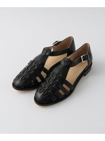 ＜Steven Alan＞レザー メッシュ サンダル Steven Alan ビューティー＆ユース　ユナイテッドアローズ シューズ・靴 サンダル ブラック ホワイト【送料無料】[Rakuten Fashion]