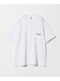 ＜CGS.＞オーガニック コットン クルーネック ロゴ Tシャツ California General Store ビューティー＆ユース　ユナイテッドアローズ トップス カットソー・Tシャツ ブラウン グレー ピンク ホワイト イエロー【送料無料】[Rakuten Fashion]