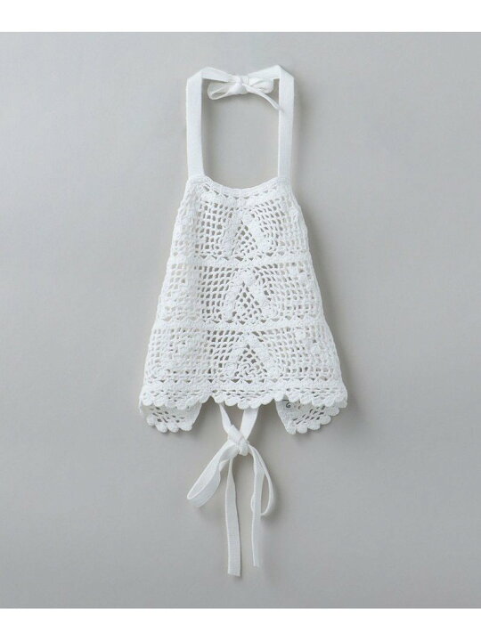 楽天市場】＜6(ROKU)＞COTTON CROCHET HALTER TOP/トップス 6(ROKU  
