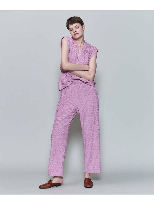 楽天市場】＜6(ROKU)＞PILE JACQUARD EASY PANTS/パンツ 6(ROKU 