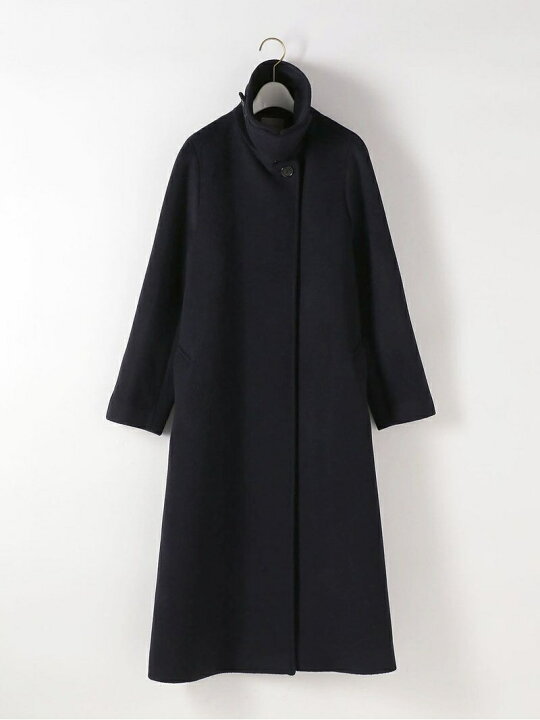 Steven Alan カシミヤ混 ウールビーバーテントコート M ブラック 