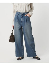 【WEB限定】タックワイド デニムパンツ BEAUTY&YOUTH UNITED ARROWS ビューティー＆ユース　ユナイテッドアローズ パンツ ジーンズ・デニムパンツ グレー ネイビー【送料無料】[Rakuten Fashion]