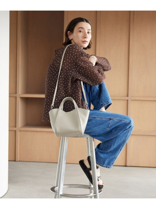 美品】BEAUTY&YOUTH ボールチェーン ミニトートバッグ 2way 黒 