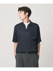 【SALE／30%OFF】シャイン ギマ スキッパー ポロニット ウォッシャブル BEAUTY&YOUTH UNITED ARROWS ビューティー＆ユース　ユナイテッドアローズ トップス ニット ベージュ ネイビー グリーン【RBA_E】【送料無料】[Rakuten Fashion]